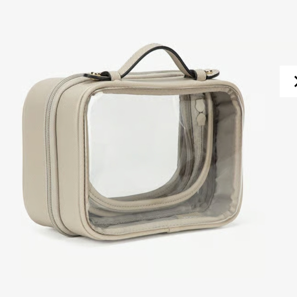 Calpak Cream Cosmetic Bag